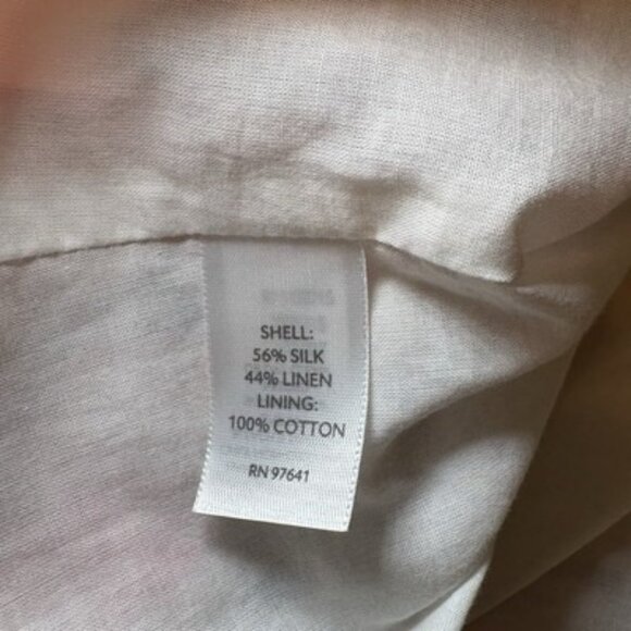 J Jill Top Size M Sleeveless Silk Linen Blend M Coral Feminine Career Office - Picture 5 of 7